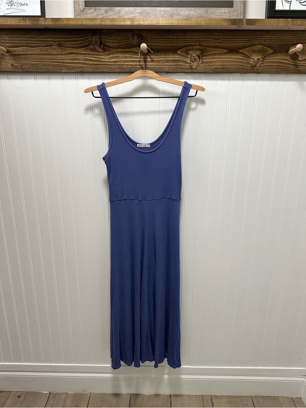 Marine Layer periwinkle blue purple tank Maxi Dress Sz medium
